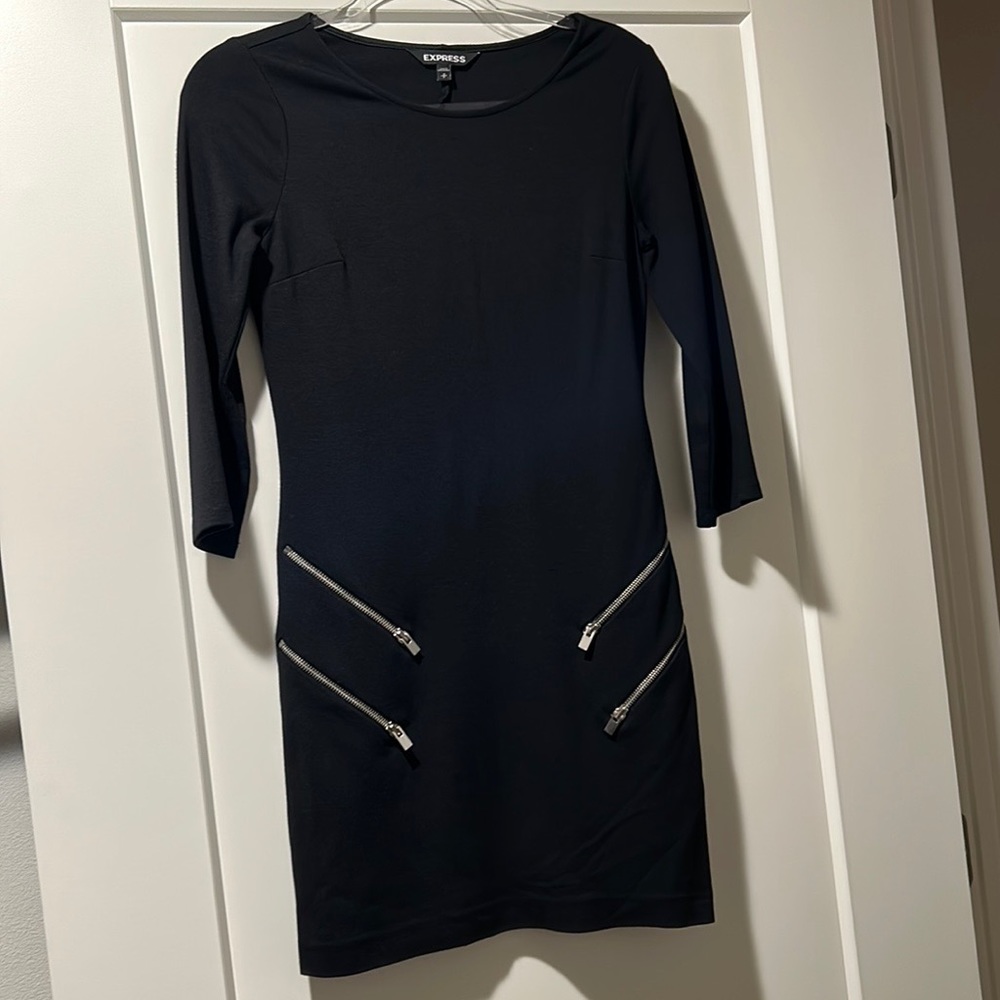 Express quarter length sleeve dress